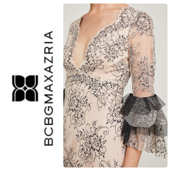 Bcbg Floral Vine Embroidered Lace Dress Evening Dress Bcbg Blue Lace Dress Applique Floral Vine Bcbg Floral Vine Embroidered Lace Dress Evening Dress Bcbg Blue Lace Dress Applique Floral Vine